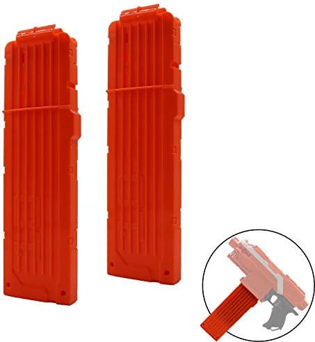 EC2BUY 2 Pack 18-Dart Quick Reload Clip For Nerf N-Strike Elite Series Guns (Orange)