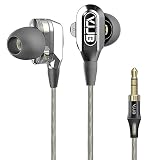 GranVela V1 High Definition Dual Driver Heavy Bass In-ear Headphones with High Tensile Cable, Noise-Isolating Earphones