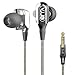 Granvela Dual Driver Earbuds for Music, VJJB V1 High Definition Earphones with High Tensile Cable, Noise-Isolating in-Ear Headphones