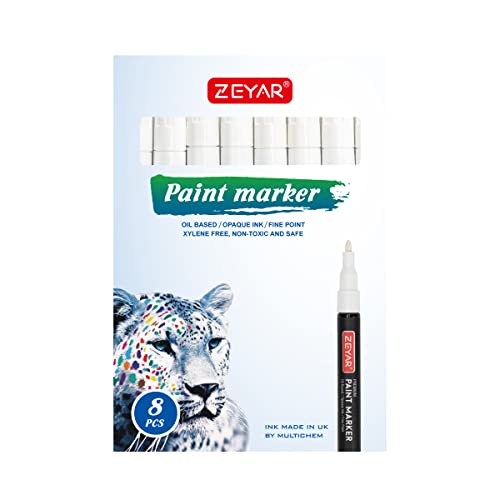ZEYAR Permanent OilBased Paint Markers, Expert of Rock Painting, Black