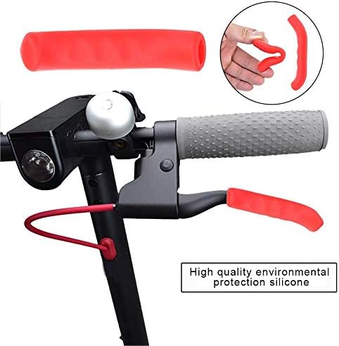 Huaqiang Brake Handle Grips Protector Cover For Xiaomi,Anti-slip Silicone Brake Handle For Mijia M365 Electric Scooter, Bicycle Brake Lever Sleeve Grip Protector Cover