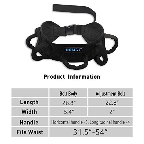Gait Belt Transfer Belts with Padding Handle, Gait Belts for Seniors