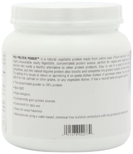 Source Naturals Pea Protein Power Plant-Based Protein Powder - Easy To Digest, Bioavailable, Non-Dairy, Vegan, Non-GMO, Gluten Free, Sugar Free, Unflavored - 16oz