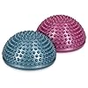 Navaris 2x Hedgehog Balance Pods - Set of 2 Spiky Fitness Domes for Sports, Foot Massage, Stability Training, Balancing…