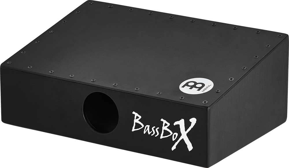 Meinl Percussion Pickup Bassbox Instrument - Foot Instrument with strong Bass Sound - With Pickup - Baltic Birch, Black (PBASSBOX)