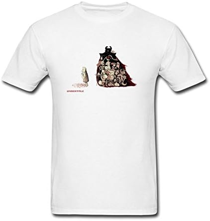 Xiaochen Men's Undertale Character Short Sleeve T-shirts S White