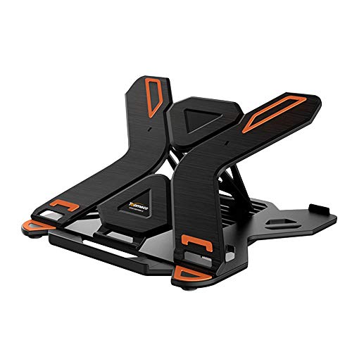Laptop Stand TopMate Portable Laptop Riser 360° Swivel Base Adjustable Eye-Level Ergonomic Design Foldable Desktop Notebook Holder Mount with Phone Stand for Laptop Within 17″