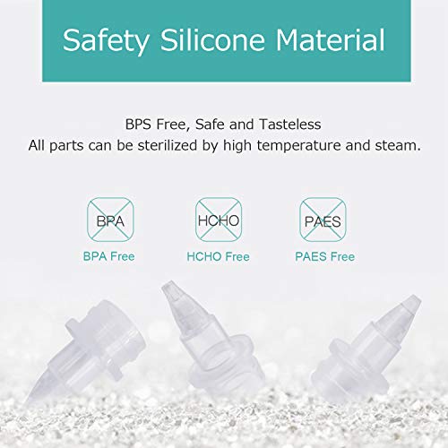 LANEYLI Baby Nasal Aspirator Nose Cleaner Ear Syringe Bulb Syringe Nasal Snot Sucker Remover for Newborn Baby Toddlers BPA Free Cleanable and Reusable Pack of 2