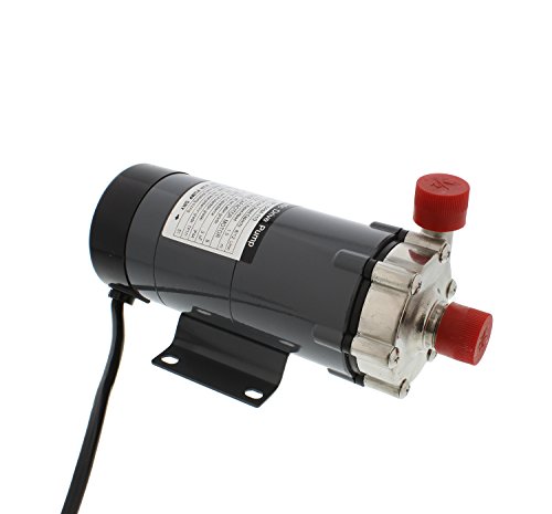Magnetic Drive Home Brew Beer Siphon and Water Circulation Pump – Food Grade Stainless Steel Head with 1/2" Inch Thread