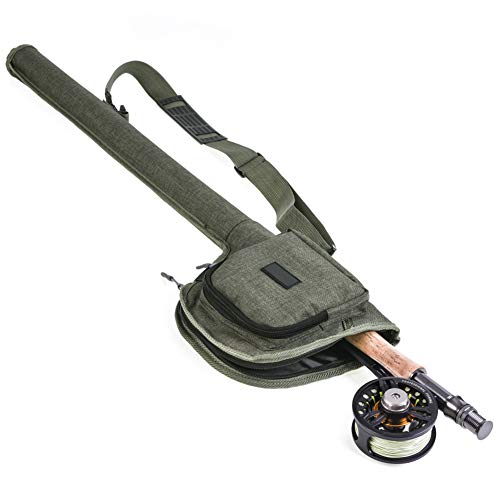 Fishchun Sac De Canne à Pêche En Toile, Caisses De Tubes De Rangement Pour Moulinet à Canne Portable, Sac De Pêche à La…