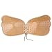 Silicone Invisible Bra Strapless Adhesive Reusable Push-up Bras with Drawstring #2 Nude D