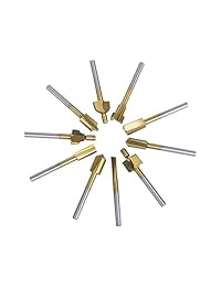 Tonsiki 10 piezas Rotary Router Bits Tool