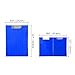 MyLifeUNIT Clipboard Folder with Pocket, Clipboard Padfolio File Folder, Letter Size or A4 Size (Blue)