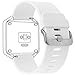 Henoda Silicone Bands for Fitbit Blaze Smart Fitness Classic White Small