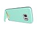 Galaxy S7 Armor Case with Card Holder and Kickstand Shockproof Shell for Samsung S7 Protective Cover(绿色)