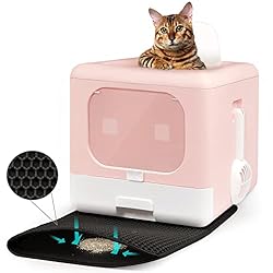 MARSDOCK Cat Litter Box, Fully Enclosed, Odor