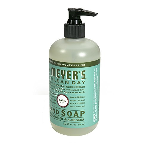 Mrs. Meyer's Hand Soap, Basil, 12.5 Fluid Ounce (Pack of 3)