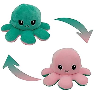 De Peluche Pulpo Reversible Color Azul Pulpos Reversibles DÃ³nde