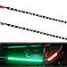 WOTECH Boat Lights, LED Boat Bow Navigation Lights for Marine Pontoon Kayak Yacht, 12V Power Light Strip Kit - Red and Green