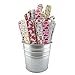 Nail Files 120 240 Grit for Poly Nail Extension Gel Acrylic Nails Files Double Sided Colorful Washable Professional Nail File Set Manicure Tools (12 PACK, 6 Cute Girly Designs) by JPACO