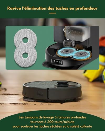 iRobacc 21 Accessory Kits for iRobot Roomba Plus 405/505 Robot Vacuum Cleaner Combo: 1 Main Brush, 4 Side Brushes, 4 HEPA Filters, 5 Vacuum Cleaner Bags, 6 Wipes, 1 Brushes