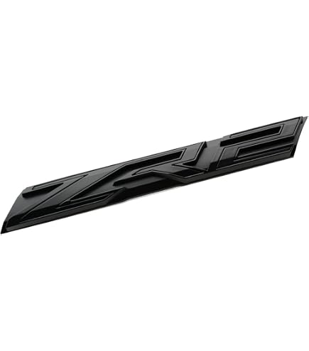 3PCS Matte Black/Red ZR2 Emblem Badge Set – Fender & Tailgate For 2022-2024 Chevy Silverado 1500, OEM Style