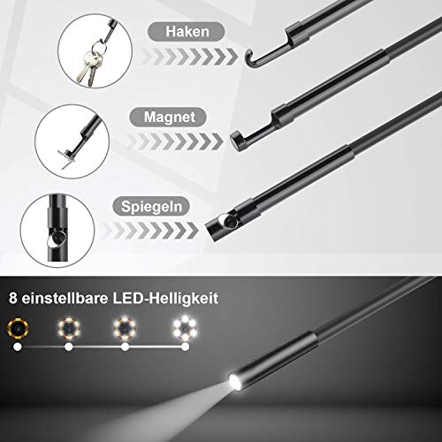 Vastar 1080P endoskopkamera, HD Kameraauflösung inspektionskamera, 4,3 Zoll IPS Farb LCD Monitor endoskop… – Bild 4