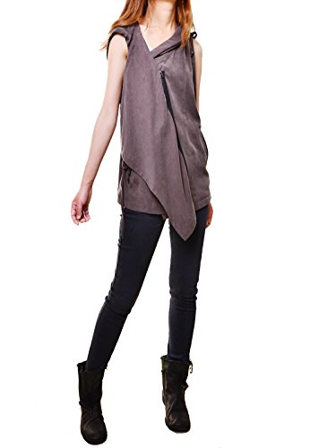 【50％OFF】アイデア2 idea2lifestyle 女性の テンセルベストフード"勇気"灰色で [並行輸入品]