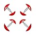 MEDca Shoe Stretcher Total of 4 Stretchers, 2 Pairs, Red
