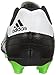 adidas Performance Kids' Goletto VI J Firm Ground Soccer Cleats, Black/White/Sgreen, 11 Medium US Little Kid