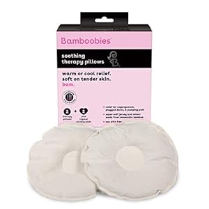 Bamboobies Women’s Soothing Nursing Pillows, Natural, Heating Pad or Cold Compress for Breastfeeding, Made in the USA