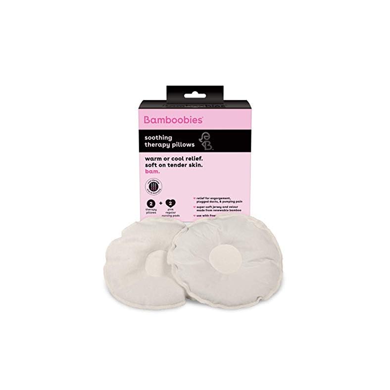 Bamboobies Women’s Soothing Nursing Pillows, Natural, Heating Pad or Cold Compress for Breastfeeding, Made in the USA