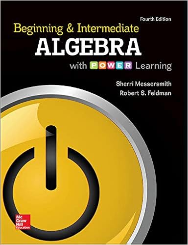 Beginning And Intermediate Algebra With Power Learning 4th Edition Messersmith Assistant Professor Sherri 9780073512914 Books
