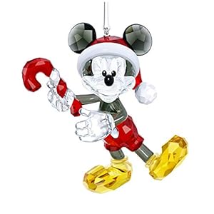 Swarovski Micky Mouse kerstbal, kristal, 5,4 x 7,8 x 4,1 cm