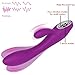 G-Spot Rabbit Dildo Vibrator,Tracy's Dog Silicone Waterproof Rechargeable Clitoris Vagina Stimulator Massager Adult Sex Toys for Women Lesbian Couples