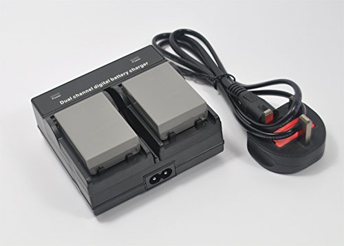 BTBAI 2x BLN-1 Battery+Charger AC Dual Channel for BLN1 BCN-1 BCN1 OM-D PEN F E-M5 EM5 Mark II E-M1 EM1 E-P5 EP5 Digital Camera Battery Charger k2a