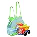 Togather? Extra Large Family Mesh Beach Bag Tote Backpack Toys Towels Sand Away - Blue