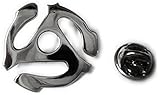 45 RPM Vinyl Record Adapter Spindle Replica Lapel Pin