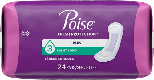 POISE INCONTINENCE ULTRA THINS LIGHT ABSORBENCY, 24 COUNT