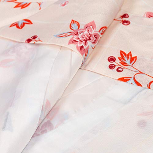 KYOETSU Women's Japanese Awase Kimono Washable Komon 278 (XX-Large, 28-Bb)