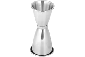 Stainless Steel DoubleEnded Jigger - Measuring Cup for Bar, Cocktail Shaker & Mixology - HighQuality DualSided Liquor Measure