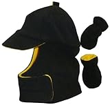 N'Ice Caps Boys Wrap Around Fleece Jockey Hat and Mitten Set