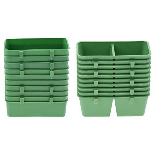 20pcs Parrot Feeding Cups Birds Food Dish Stainless Steel Parrot Feeders Water Cage Bowls Holder for Cockatiel Conure