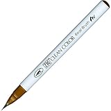 Kuretake ZIG Clean Color Real Brush Pen, Dark Oatmeal Ink