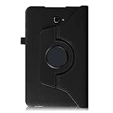 Fintie Rotating Case for Samsung Galaxy Tab A 10.1 - Premium PU Leather 360 Degree Swivel Stand Cover with Auto Sleep/Wake for Galaxy Tab A 10.1 Inch (NO S Pen Version SM-T580/T585/T587) Tablet, Black