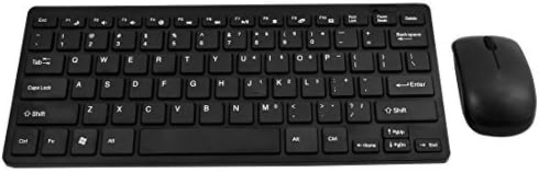 eDealMax Noir 2.4G sans fil Clavier Souris optique Combo Set Kit w Film de Protection