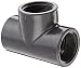 Spears 805 Series PVC Pipe Fitting, Tee, Schedule 80, 1-1/2" NPT Female