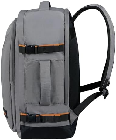 American Tourister Take2Cabin - EasyJet Cabin Bag 36 x 20 x 45 cm, 38 L, 0,70 kg, Bagagem Manual, Mochila M para aviões subterrâneos, Cinzento (Cinzento Escuro)