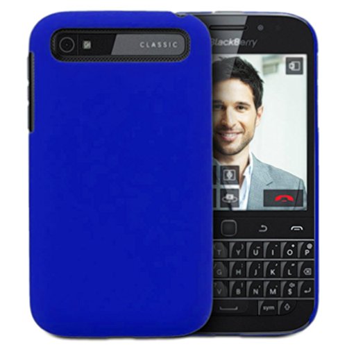 Premium Slim Lightweight PC Matte Hard Case Cover for BlackBerry Classic Q20 Phone (Hard - Blue)