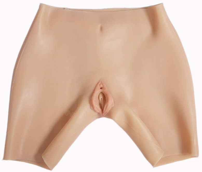 Manicross Silicone Panty Crossdresser Panties for Men Hiding Gaff Boxer Shorts 36cm Length (Upgrade(L)) White
